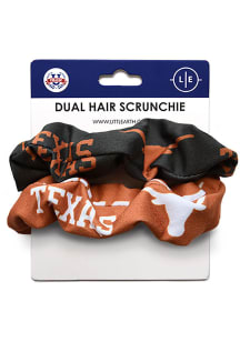 Texas Longhorns Dual Hair Twist Womens Hair Scrunchie