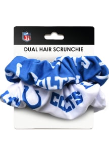 Indianapolis Colts Dual Hair Twist Womens Hair Scrunchie