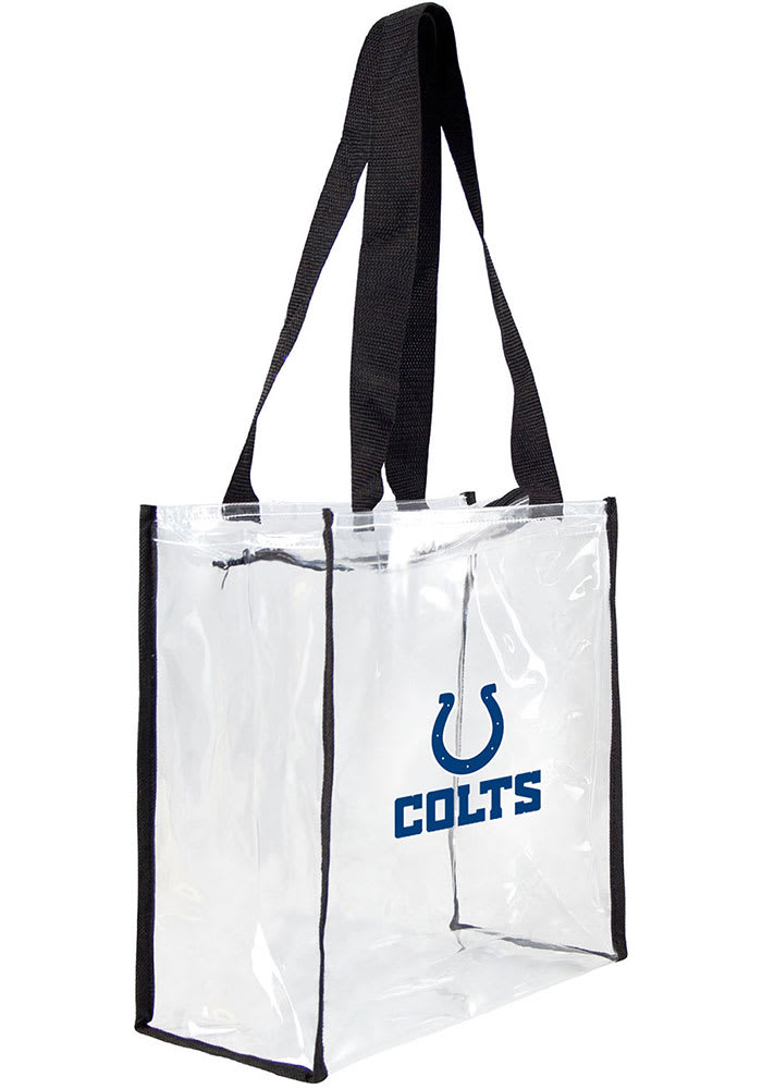 Indianapolis Colts Blue Stadium Approved 12x12x6 Tote Clear Bag