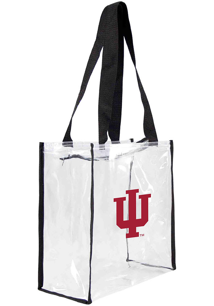 Indiana Hoosiers Red Stadium Approved 12x12x6 Tote Clear Bag