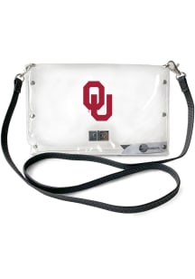 Oklahoma Sooners White Clear Envelope Clear Bag