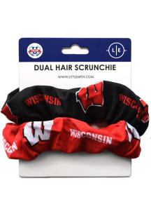 Wisconsin Badgers Dual Hair Twist Womens Hair Scrunchie