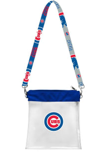 Chicago Cubs White Clear Pattern Strap Clear Bag