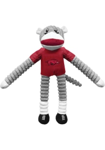 Arkansas Razorbacks Sock Monkey Pet Toy