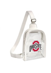 Mini Sling Ohio State Buckeyes Clear Bag - Red