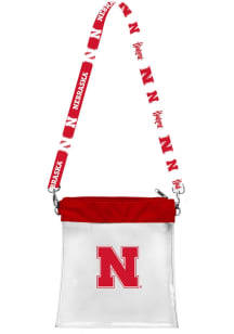 Pattern Strap Nebraska Cornhuskers Clear Bag - Red