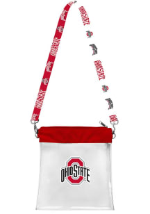 Pattern Strap Ohio State Buckeyes Clear Bag - Red