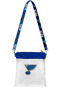 St Louis Blues Blue Pattern Strap Clear Bag