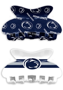 Claw Set of 2 Penn State Nittany Lions Womens Hair Scrunchie - Navy Blue