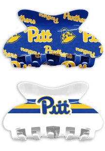 Claw Set of 2 Pitt Panthers Womens Hair Scrunchie - Blue