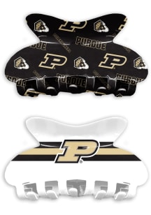 Claw Set of 2 Purdue Boilermakers Womens Hair Scrunchie - Black