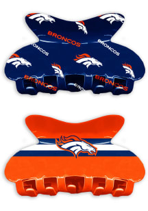 Denver Broncos Claw Set of 2 Womens Hair Scrunchie