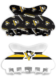 Pittsburgh Penguins Claw Set of 2 Womens Hair Scrunchie