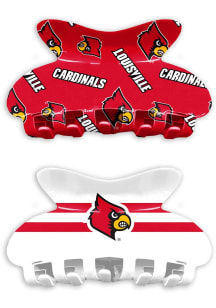 Louisville Cardinals Claw Set of 2 Womens Hair Scrunchie