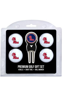 Ole Miss Rebels Divot Tool 4 Pack Golf Gift Set