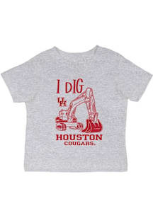 Vive La Fete Houston Cougars Infant Excavator Short Sleeve T-Shirt Grey