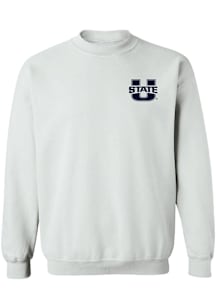 Vive La Fete Utah State Aggies Womens White Impressions Crew Sweatshirt