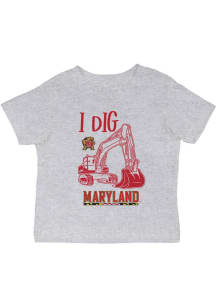 Infant Maryland Terrapins Grey Vive La Fete Excavator Short Sleeve T-Shirt