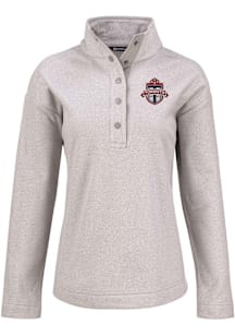 Cutter and Buck Toronto FC Womens Grey Hunts Point Qtr Zip