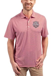 Cutter and Buck Indiana Hoosiers Mens Crimson 2025 CFP National Champions Forge Double Stripe Shor..