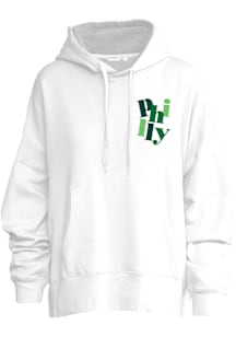 Philadelphia Womens White Moonbeam Hooded Sweatshirt