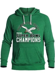 Philadelphia Eagles Mens Kelly Green Hard Count Champs Retro Fashion Hood