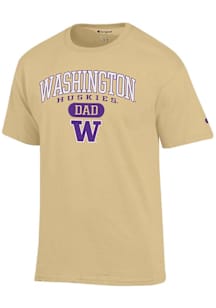 Champion Washington Huskies Gold Dad Pill Jersey Short Sleeve T Shirt