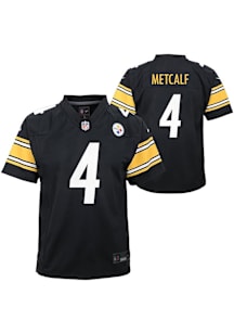 DK Metcalf Pittsburgh Steelers Youth Black Nike Home Replica Football Jersey