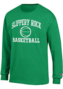 Champion Slippery Rock Green Basketball Jersey Long Sleeve T Shirt