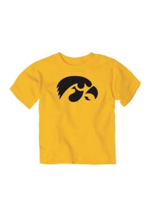 Iowa Hawkeyes Toddler Gold Big Logo Short Sleeve T-Shirt