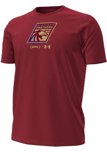 Under Armour Michigan Panthers Maroon Performance Short Sleeve T Shirt