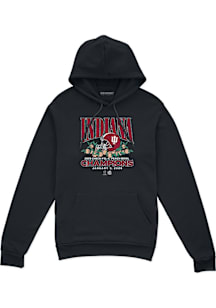 BreakingT Indiana Hoosiers Mens Black 2026 Peach Bowl Champions Fashion Hood