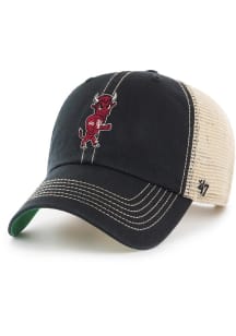 47 Black Indiana Hoosiers Vintage Bison Logo Trawler Adjustable Hat