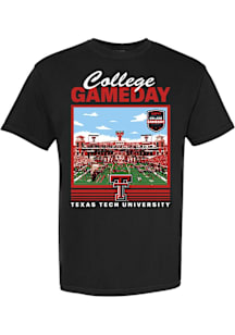 Texas Tech Red Raiders Black College Gameday Stadium Short Sleeve T Shirt