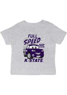 Infant K-State Wildcats Grey Vive La Fete Full Speed Short Sleeve T-Shirt