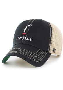 47 Black Cincinnati Bearcats Football Trawler Adjustable Hat