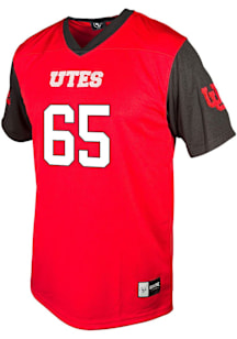Logan Castor  Genuine Collective Utah Utes Red Football NIL Football Jersey