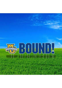 Marquette Golden Eagles Large Bound Yard Sign - Blue