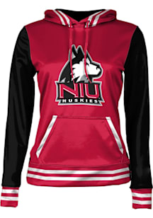 ProSphere Northern Illinois Huskies Womens Red Letterman Hooded Sweatshirt