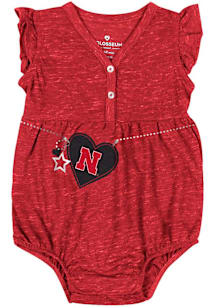 Colosseum Nebraska Cornhuskers Baby   Short Sleeve One Piece