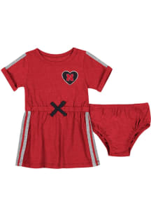 Baby Girls Nebraska Cornhuskers  Colosseum Primary Logo Short Sleeve Dress