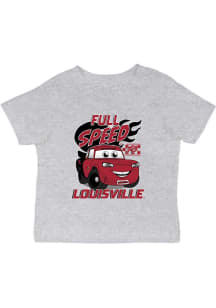 Vive La Fete Louisville Cardinals Infant Full Speed Short Sleeve T-Shirt Grey