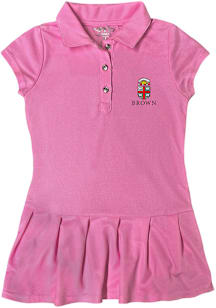 Brown Bears Toddler Girls Pink Caroline Short Sleeve Dress