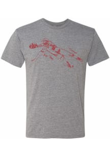 Joey Votto Cincinnati Reds Grey Sketch Short Sleeve Fashion Player T Shirt