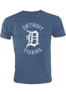 Detroit Tigers Youth Navy Blue Arched Wordmark Short Sleeve Fashion T-Shirt