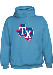 Texas Rangers Mens Light Blue State Long Sleeve Hoodie