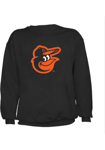Baltimore Orioles Mens Black Wordmark Long Sleeve Crew Sweatshirt