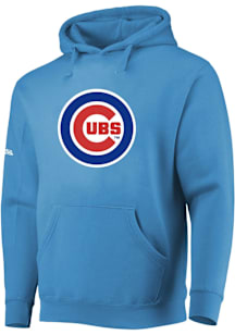 Chicago Cubs Mens Light Blue Hoodie Long Sleeve Hoodie