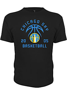 Chicago Sky Black Soft Style Short Sleeve T Shirt