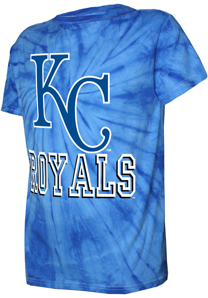 Kansas City Royals Blue Tie Dye Short Sleeve Fashion T Shirt